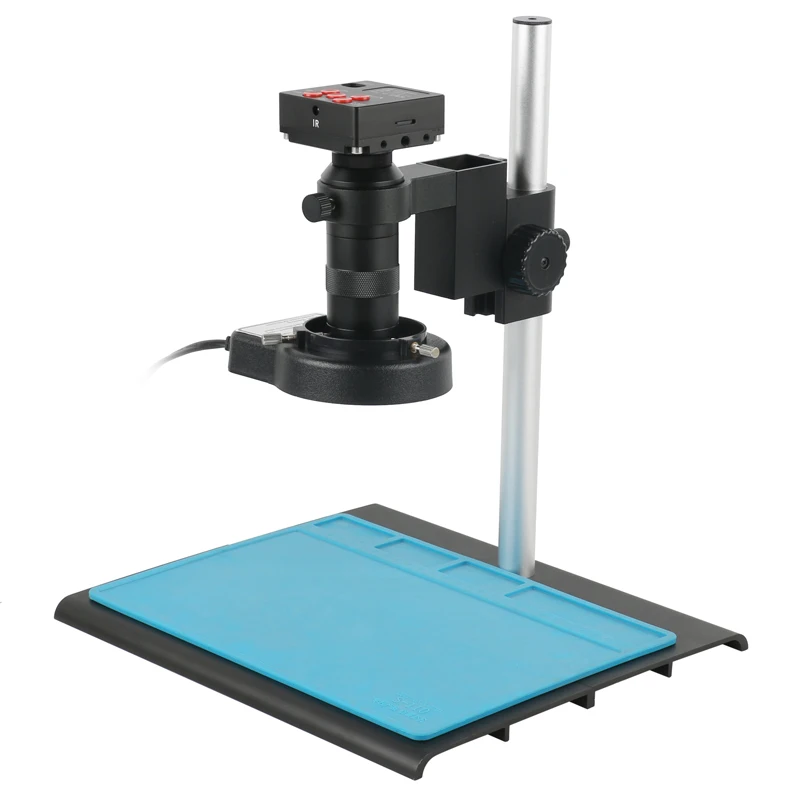 30MP 2K 1080P HDMI Electronic Digital Video Microscope Camera 100X 130X Zoom C Mount Lens LED Light For PCB Phone Repair Tools |