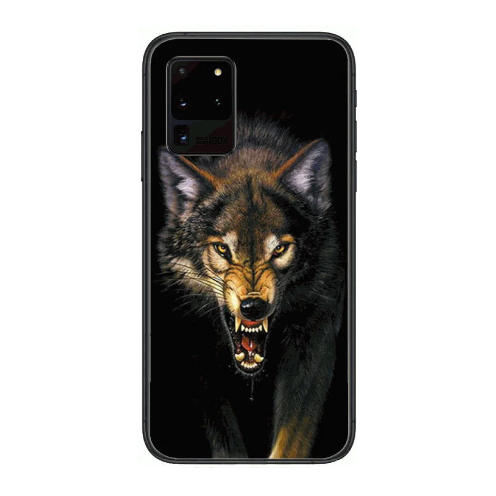 

High-end animal phone case animal world Phone cover hull For SamSung Galaxy S 6 7 8 9 10 20 Plus Edge E 5G Lite Ultra black