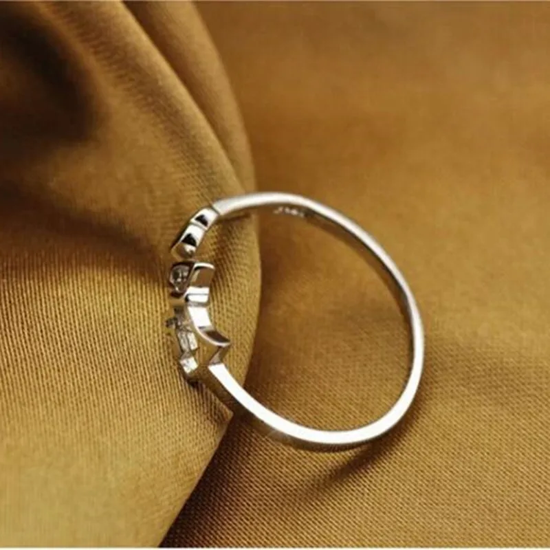 

New Fashion 925 Sterling Silver Jewelry Exquisite Cute Animal Creative Pony Horse Heart Love Wholesale Opening Rings XZR006