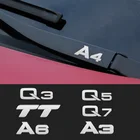 Металлическая Эмблема, автомобильные декоративные наклейки, светоотражающие наклейки на автомобильные стеклоочистители для Audi A4 TT b8 b7 b9 b5 A6 A3 A8 Q3 Q5 Q7 Q8, автомобильный Стайлинг