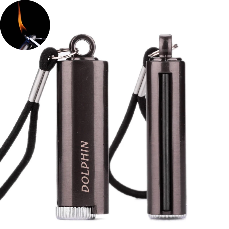 Новая брелок-зажигалка для ключей водонепроницаемая ветрозащитная портативная