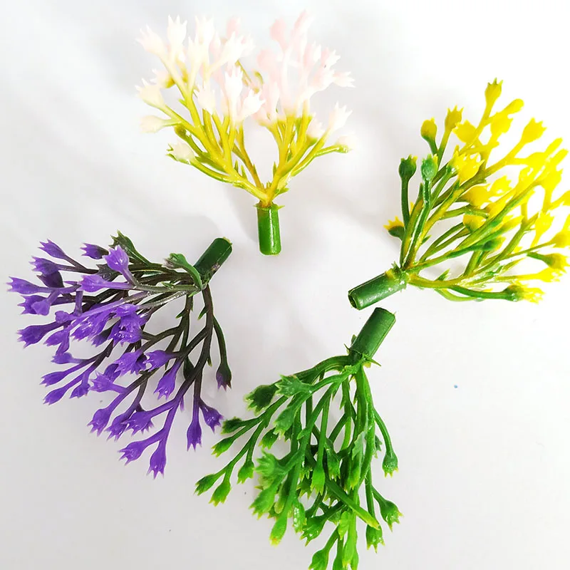 Mixed color 100 шт Мини ядро Stamen diy бонсай декоративные аксессуары цветочный горшок наполнение украшения поддельные растения DIY ВЕНОК поддельные цветы - Цвет: Mixed color