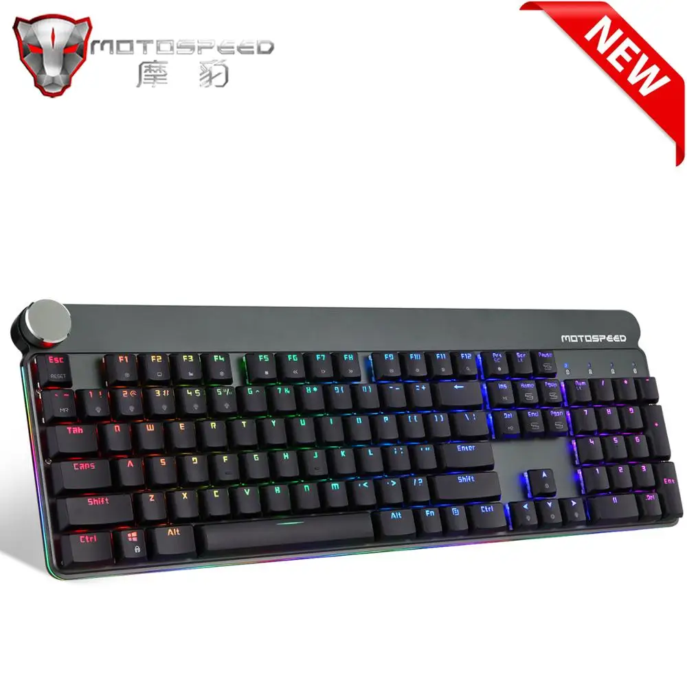 

2020 Motospeed GK81 Gaming Mechanical Keyboard 2.4G wireless USB Dual Mode RGB Backlight Metal Slim Keyboards for Computer gamer