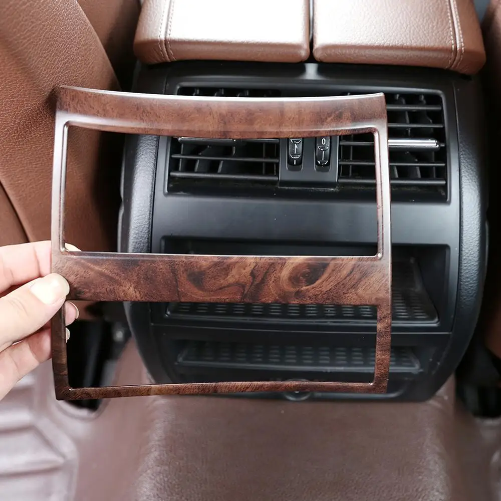 

Rose Wood Grain ABS Rear Row Air Conditioning Outlet Vent Frame Trim for BMW 5 Series F10 520 525 2011-2017 Models Accessories