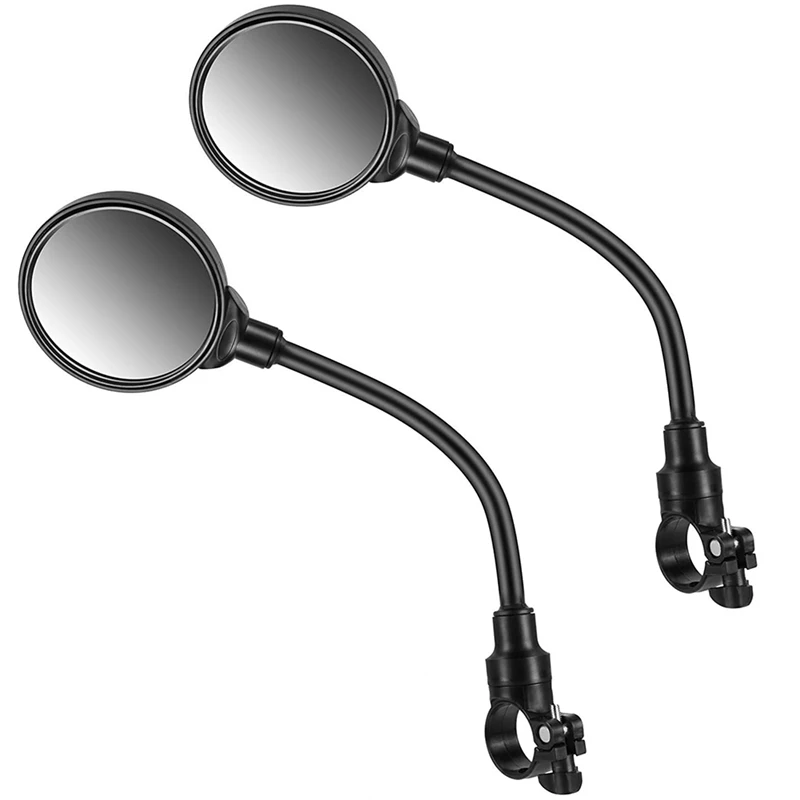 

1 Pair Bicycle Rearview Mirror 360° Adjustable Hose Rearview Mirror Reflector for Mountain Bikes Electric Bicycles Etc