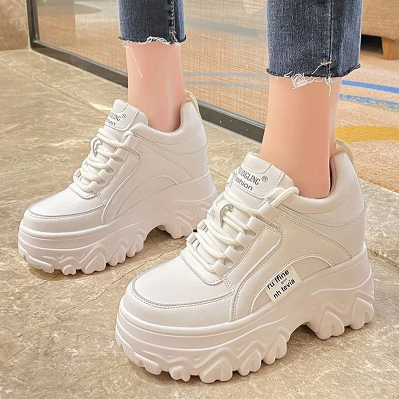 

Rimocy/зимние женские кроссовки на массивной платформе; Новинка 2022 года; Сохраняющие тепло кроссовки, увеличивающие рост; Женская повседневна...