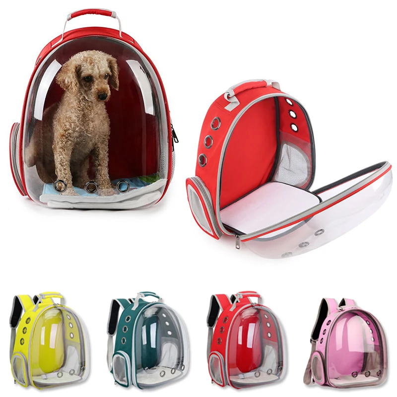 

Cat Carrier Bag Outdoor Pet Shoulder bag Carriers Backpack Breathable Portable Travel Transparent Bag For Small Dogs Cats