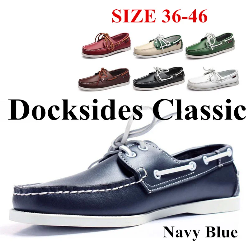 Men Genuine Leather Driving Shoes Homme Femme Fashion Boat Shoe Brand Design Flats Loafers For Women A001 | Обувь