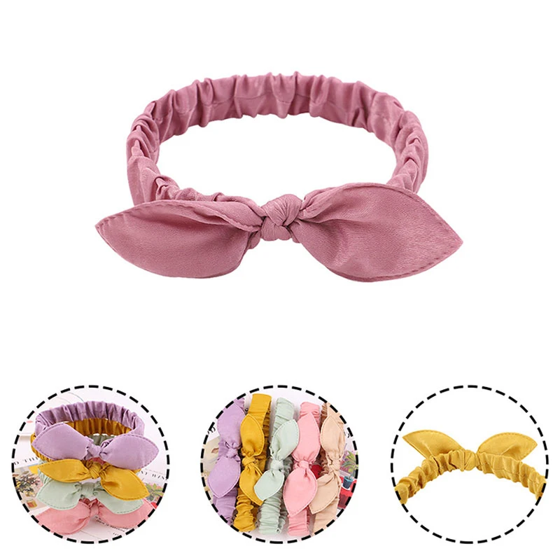 

Korea Cute Rabbit Ear Kids Headband For Women Girls Fashion Solid Color Hair Band Hair Clasp Nice-looking Baby Headband Headwear