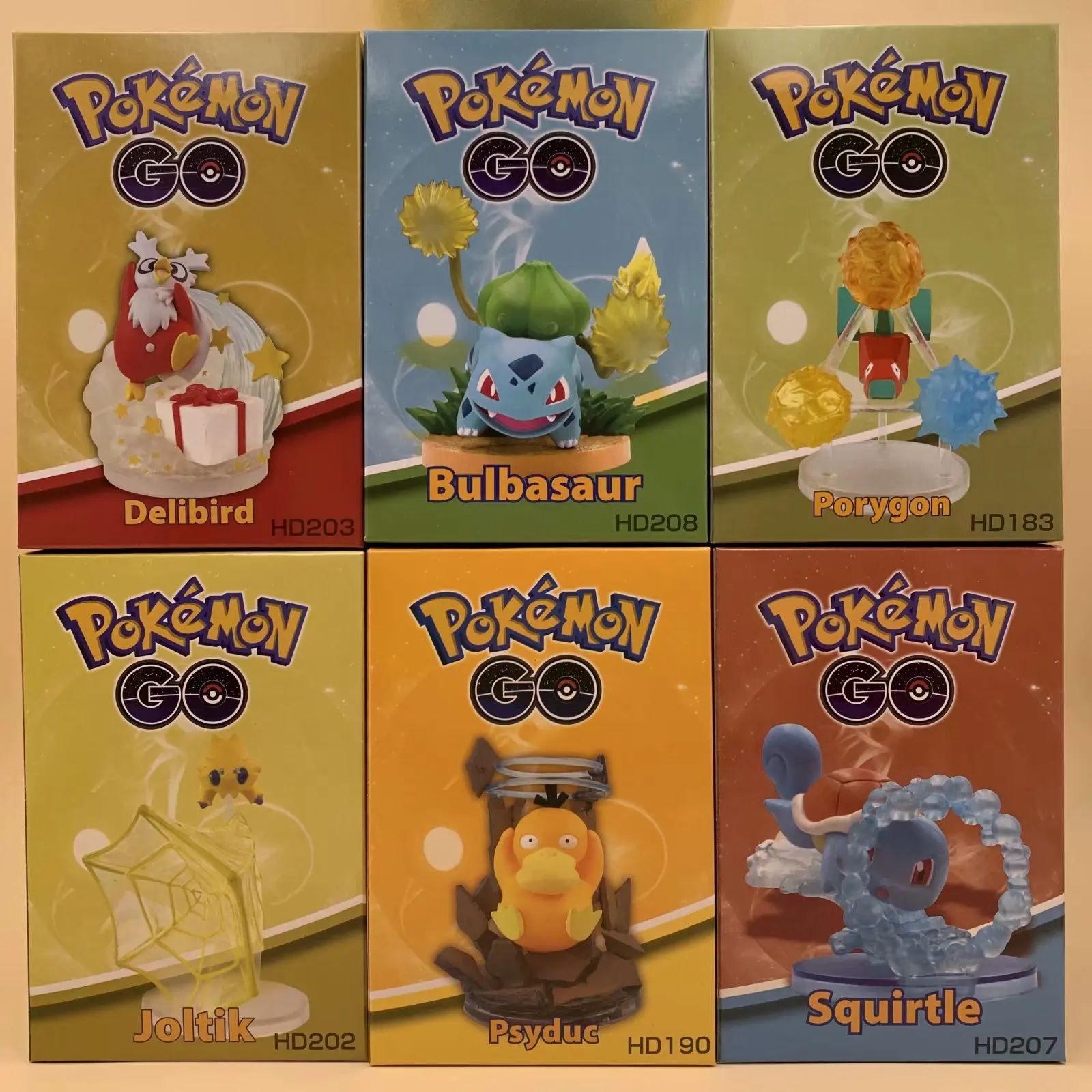 

Pokemon 6Pcs 6Styles Move Elf Frog Seed Jenny Turtle Duck Blind Box Box Egg Gift for Children