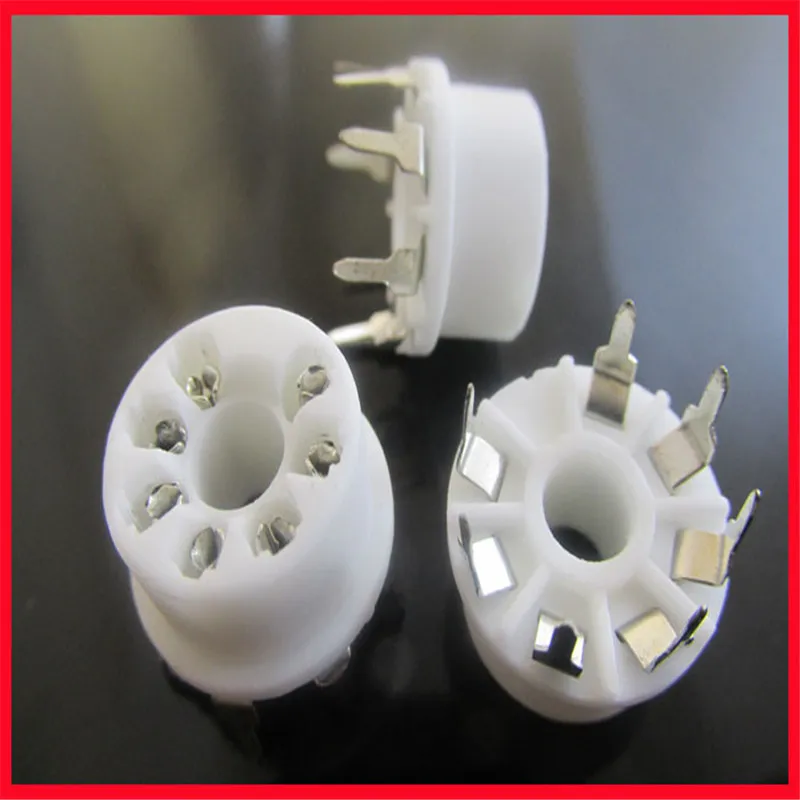 

Small 7-pin ceramic tube socket GZC7-1B-Y for 6J1 6X4 2P2/6Z4 seven-pin tube socket