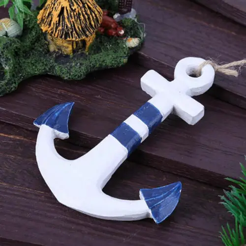 5 шт. декоративный якорь Форма деревянный подвесной настенный орнамент Морской