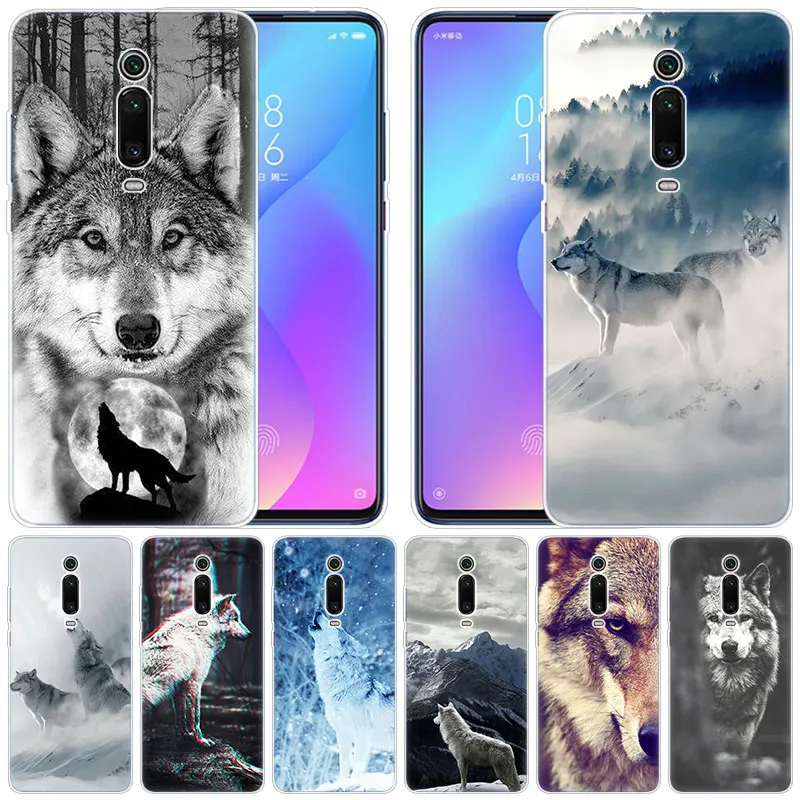 Роскошный мягкий силиконовый чехол Wolf Dark King для Xiaomi Pocophone F1 Mi 9T Pro CC9 CC9E 9 9SE 8 A3 A2 Lite A1