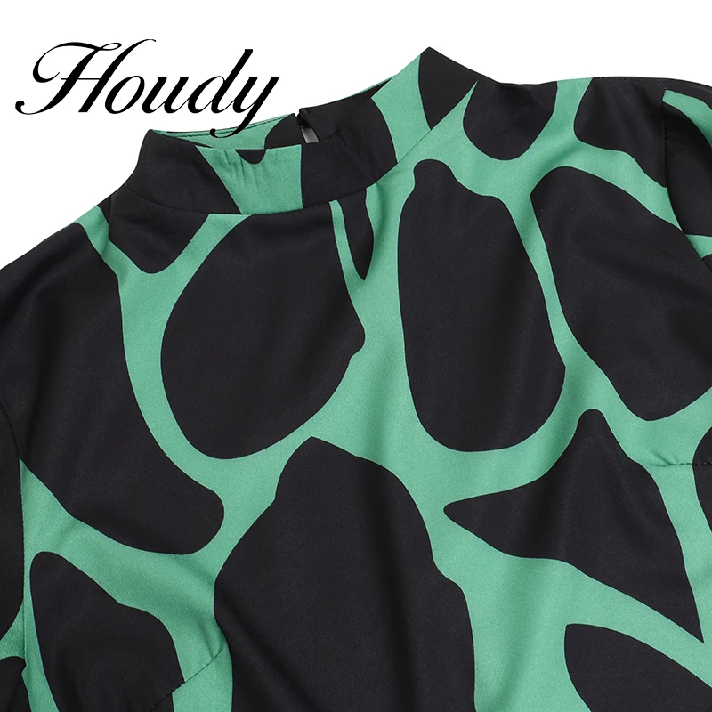 Женское платье с принтом в мусульманском стиле декорированная контрастностью