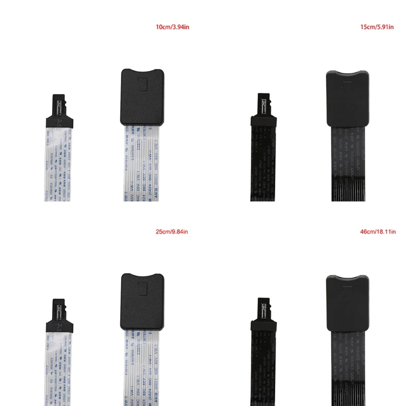 

10/15/25/46cm TF Male To Micro SD Female Card Reader Extension Adapter Cable Extender For Car GPS Phone TV Camera