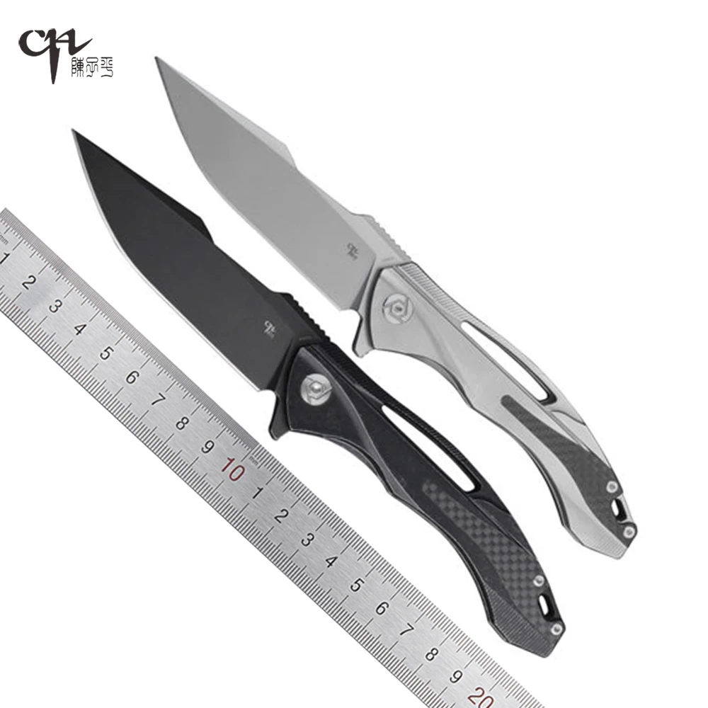 

CH CH3519 титановая ручка S35VN лезвие с шарикоподшипником складной нож Походный охотничий нож коллекционный инструмент для повседневного испол...