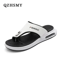 2021 new men flip flops shoes summer beach mens slippers high quality casual beach sandal air cushion elasticity luxury shoes
