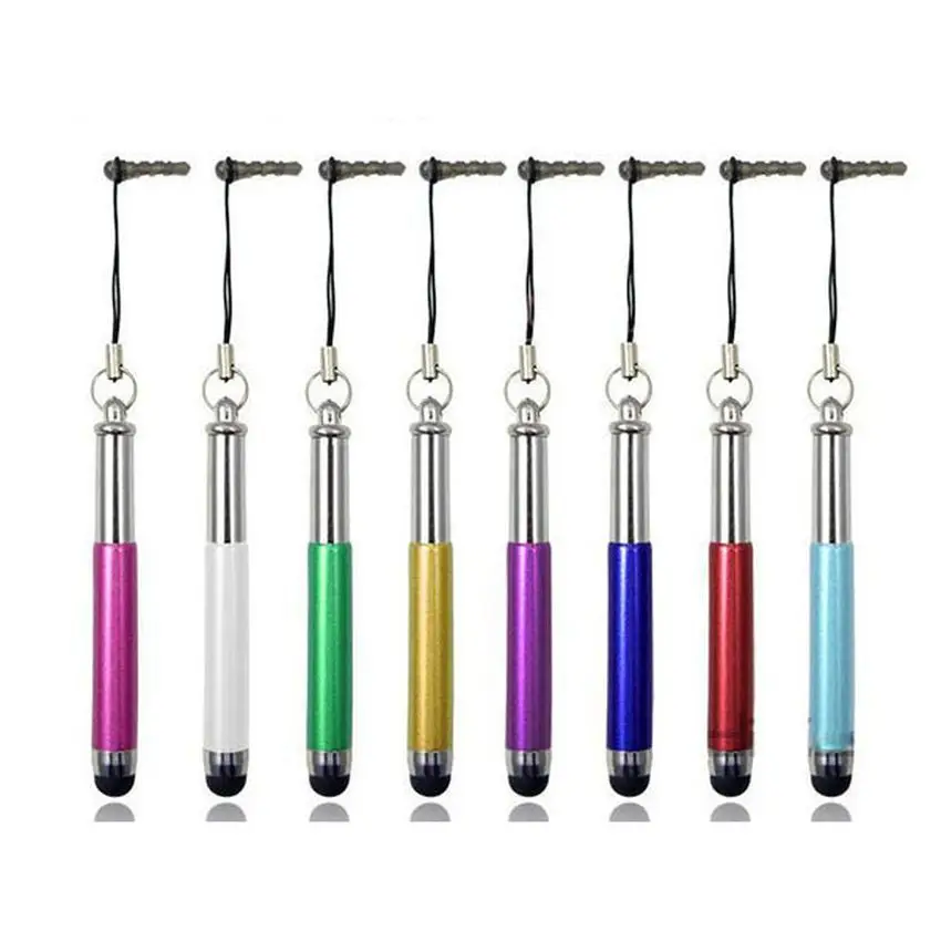 Lightweight Retractable Capacitive Touch Screen Stylus Pen For iPad for Mobile Phone Tablet  Pens with dust plugs 1000pcs