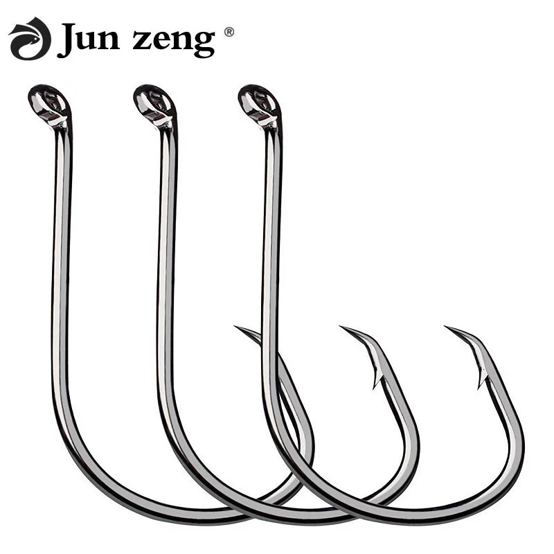 Рыболовные крючки 100 шт./лот рыболовные снасти Высокоуглеродистая сталь крючок
