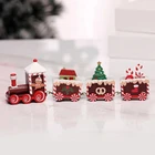 Рождественский поезд Staraise, деревянный, 2020, рождественские украшения для дома, рождественские подарки, рождественские украшения, новый год 2021