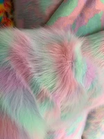 thicken colorful imitation fox faux fur plush fabric for garment home textile cushion decoration diy sewing materials 0 5x1 8m