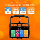 Автомагнитола для Hyundai Classic, Santa Fe 2005, 2006-2014, 2015, 2DIN, Android 11, 9 дюймов, GPS, Wifi, управление рулевым колесом