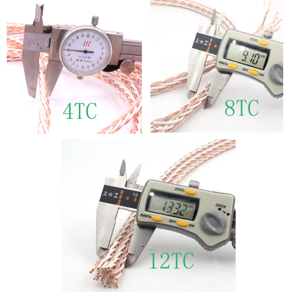 Высококачественный аудиокабель 12TC 8TC 4TC высокочистый для динамиков усилителей CD