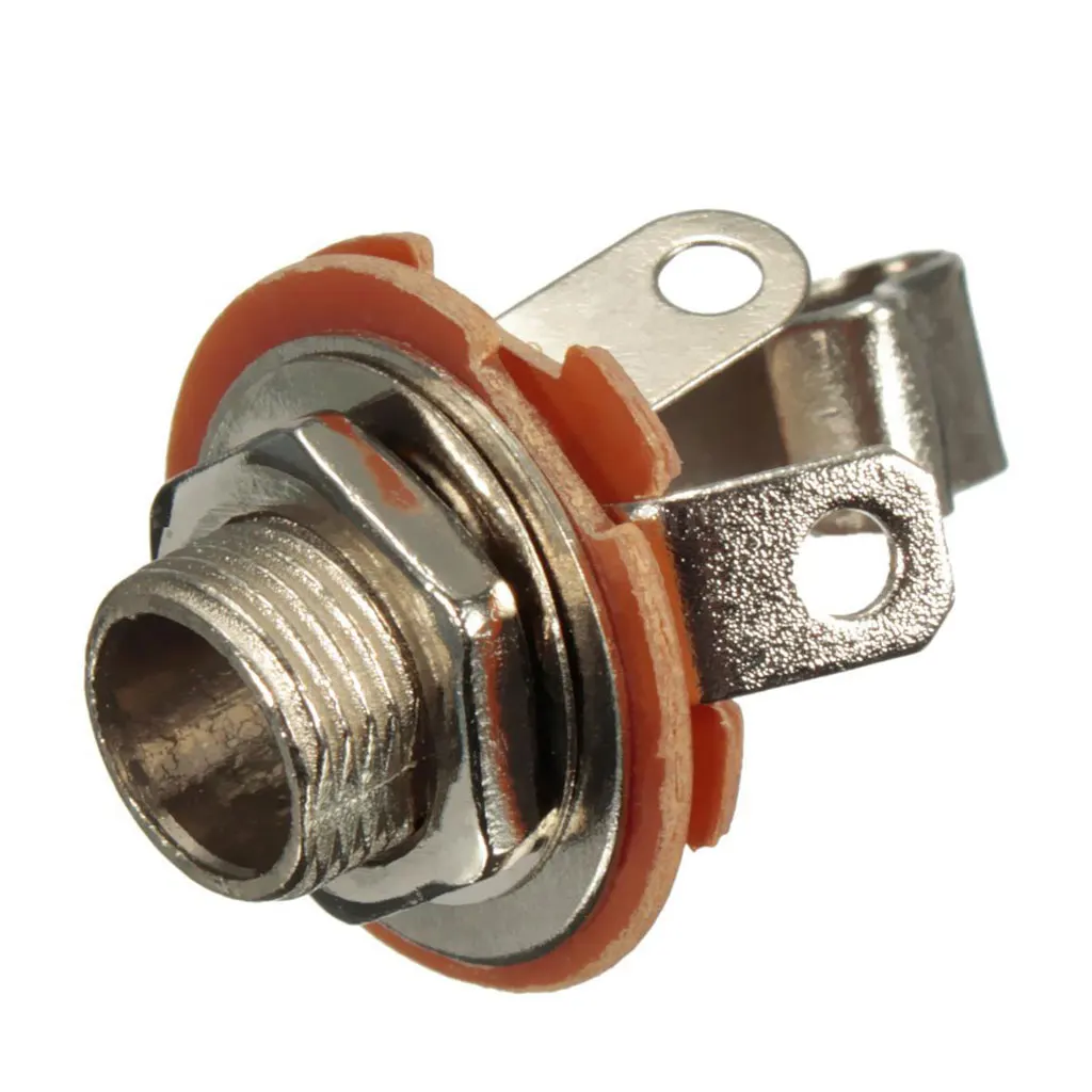 

10pcs 1/4" 6.35mm Mono AC/DC Input Jack Socket Electric Guitar Bass