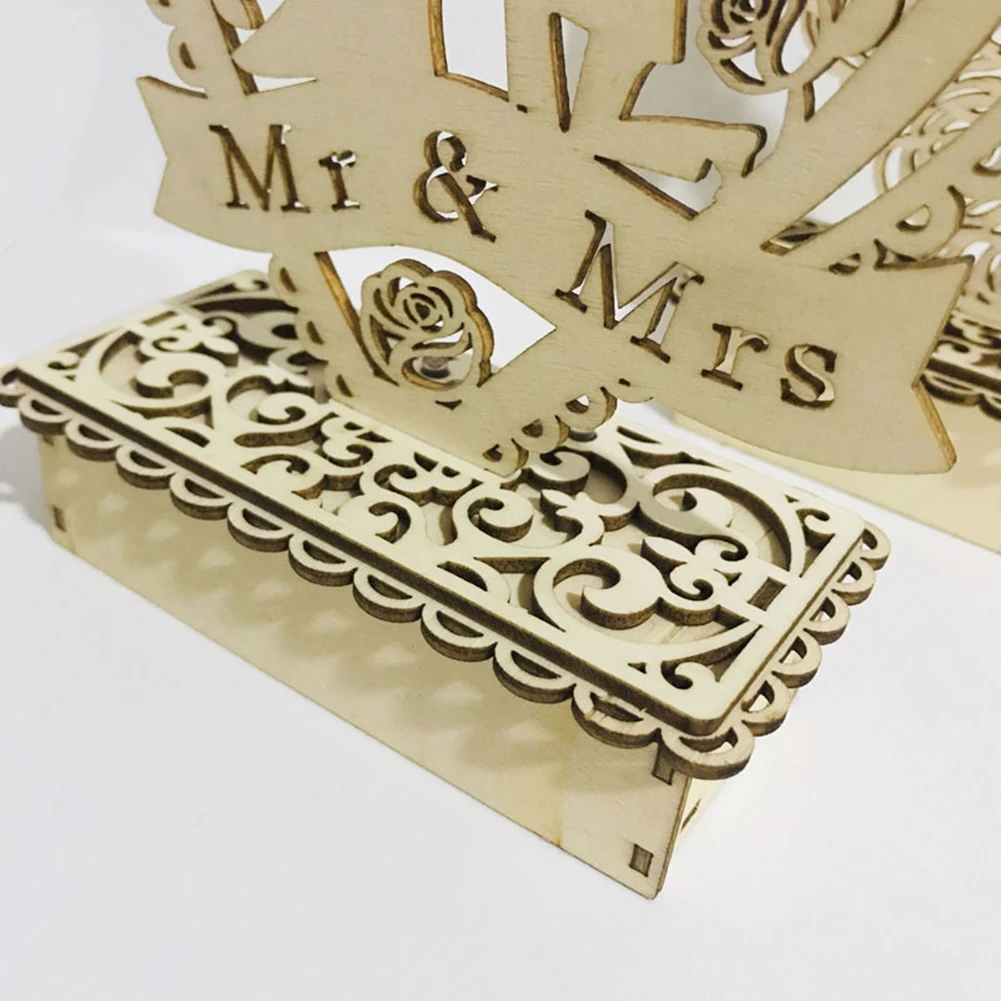 Mr Mrs Свадебная любовь деревянная витрина мольберты деревенский Свадебный декор