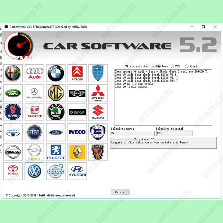 Автомобильное программное обеспечение CarSoftware V5.2 EPROMmicro77 5 2 (Immo Off EGR и инструмент