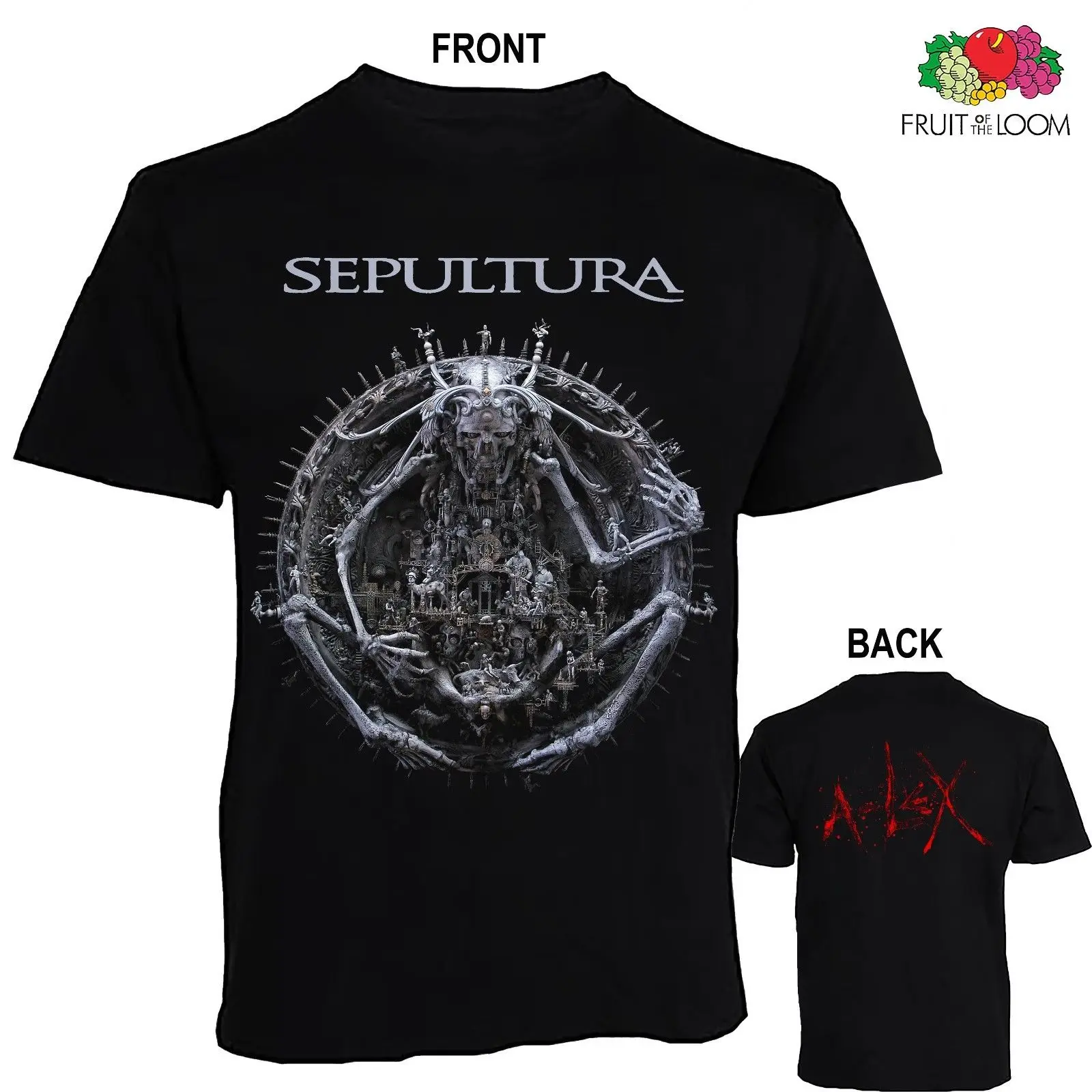 

Sepultura _A-Lex-_ Brazilian Heavy Metal Band T_Shirt-Sizes:S To 6Xl