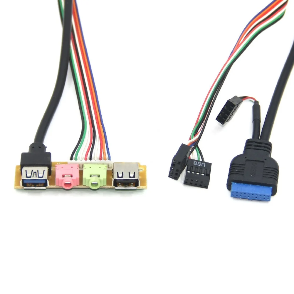 70 см Передняя панель для чехла USB3.0 + USB2.0 HD аудио разъем ввода/вывода плата