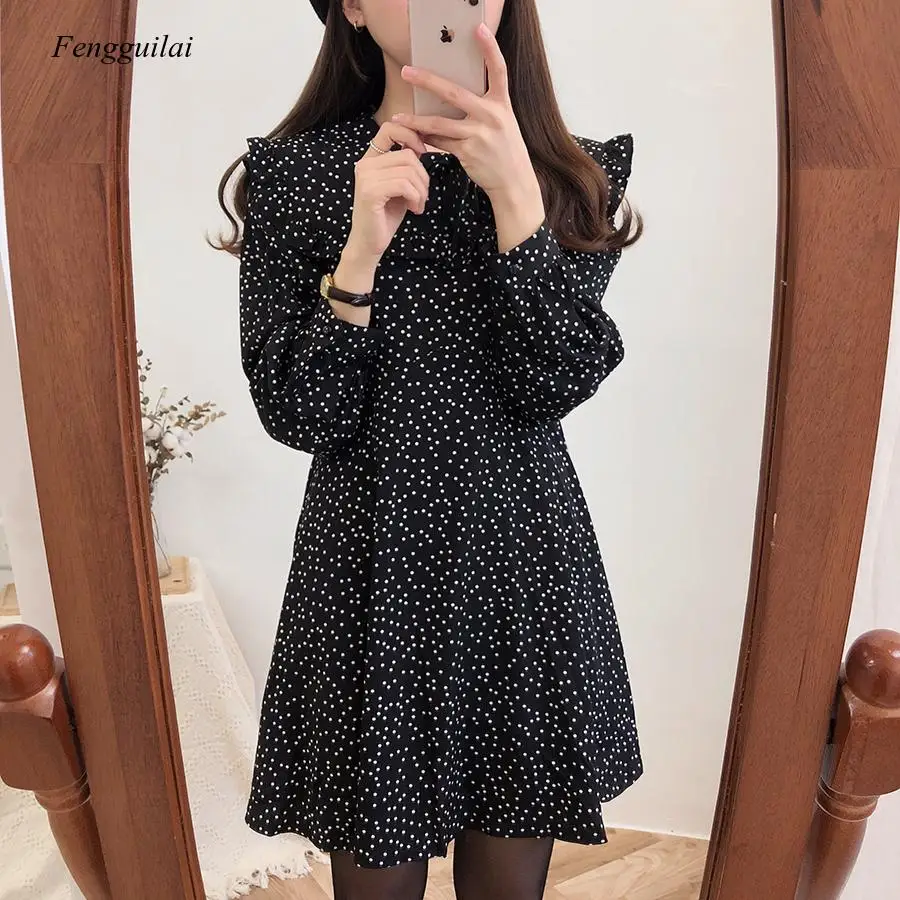 New Spring Girls Boho Autumn Female Vintage Party Oversize Long Sleeve Women Dresses Robe Vestido