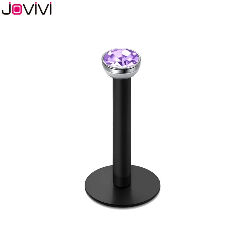 Jovivi Горячее предложение 10 шт 16Ga Перцовый Лабрет для губ кольцо Пирсинг Langue язык