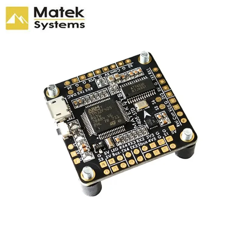 Matek-CONTROLADOR DE VUELO F405-STD STM32F405 BetaFlight, inversor OSD integrado para Dron de carreras RC Multirotor FPV-0
