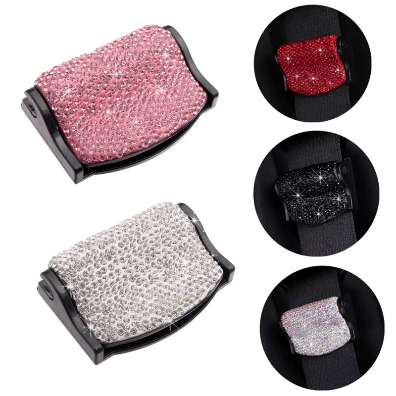 Привязных ремней для ремня безопасности клип Bling Стразы универсальный авто