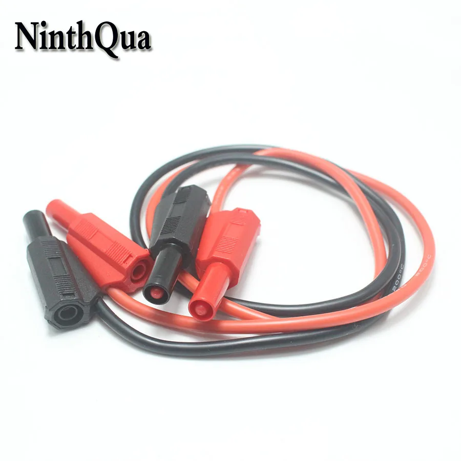 1 шт. метр стекируемые Тестовые провода вилки типа банан 4 мм разъем Папа папа с 16AWG