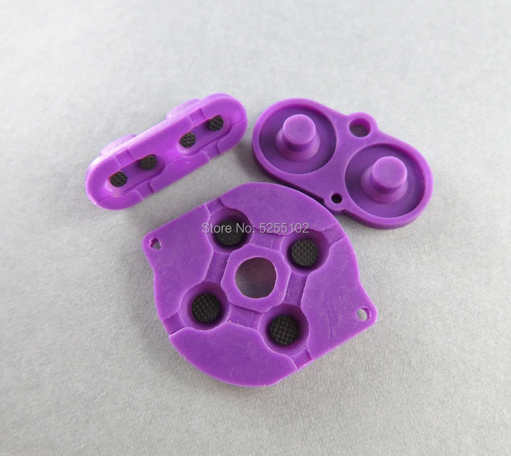 7 цветов Резиновый проводящий button A-B d-pad для Game Boy Color GBC корпус силиконовая
