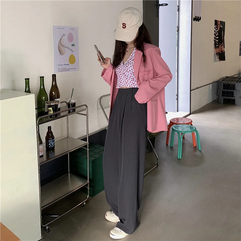 Драпированные широкие брюки женские свободные | Женская одежда