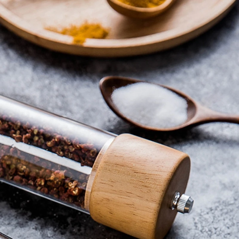 8 дюймовая ручная мельница для соли и перца шлифовальная машина деревянные
