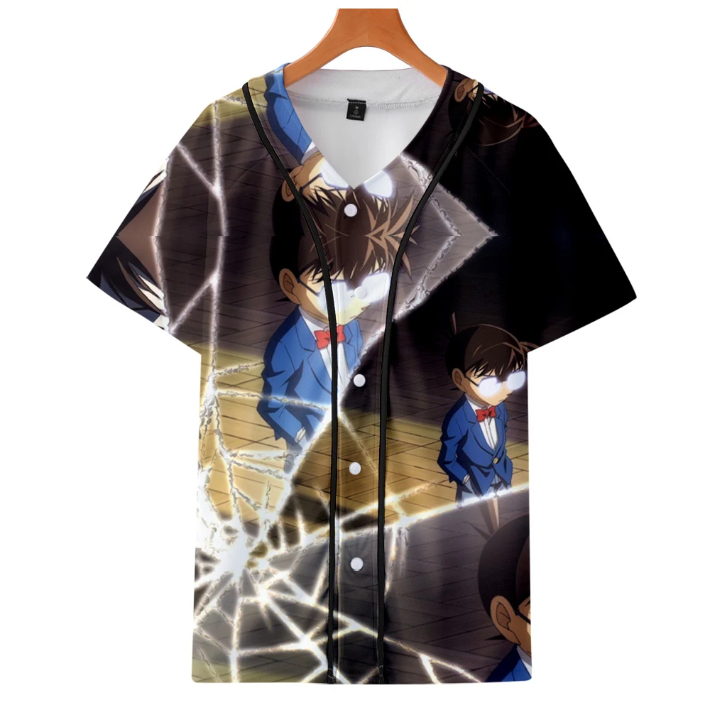 Conan 3D печатных бейсбольные футболки для женщин/мужчин мода лето короткий рукав