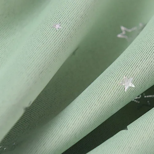green Star Pattern Thermal Door Curtains Blackout Cloth Curtain Grommet Top 5 Colors for Bathroom Kitchen Bedroom Door Balcony DW1233 - Цвет: green