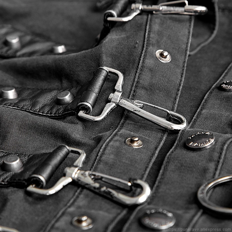 Мужская рубашка в стиле панк EAVE Готическая Повседневная с длинным рукавом