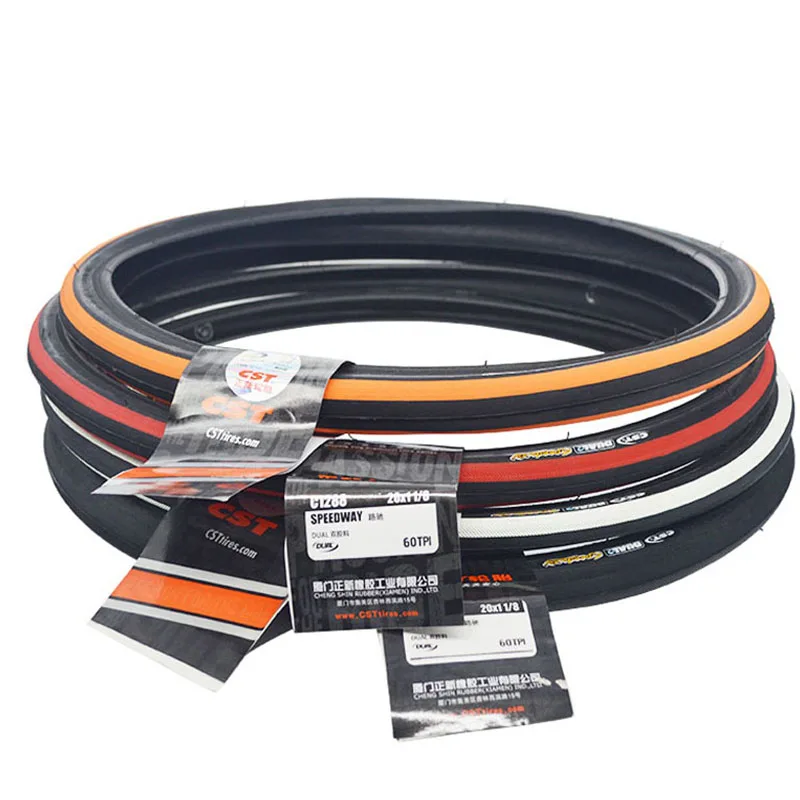 CST C1288 20 Inch 451 Bike Tires 20×1-1/8 28-451Yellow edge Bicycle | Спорт и развлечения