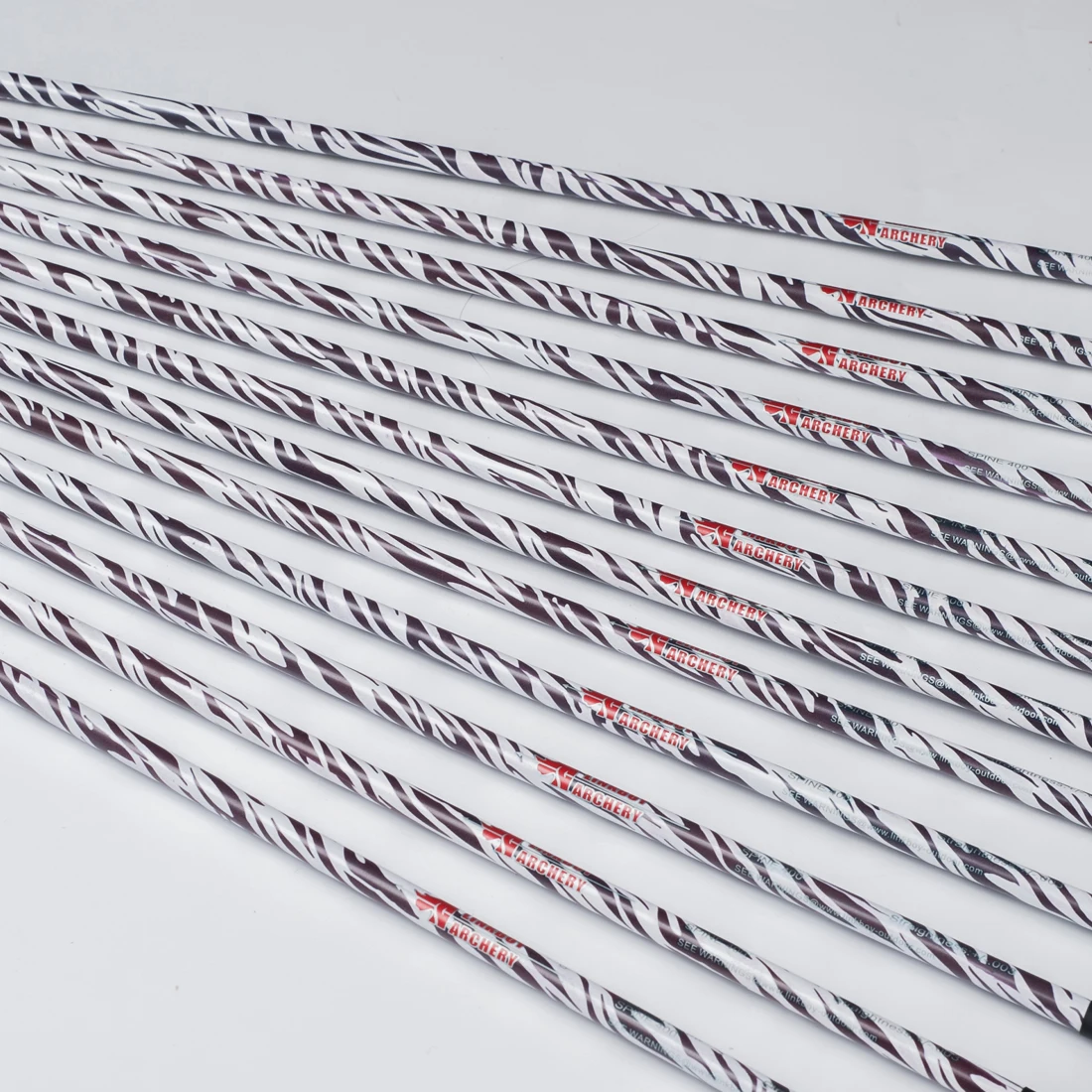 Linkboy стрелы для стрельбы из лука чистого углерода валы с зеброй 32 &quotSp400 id6.2 мм