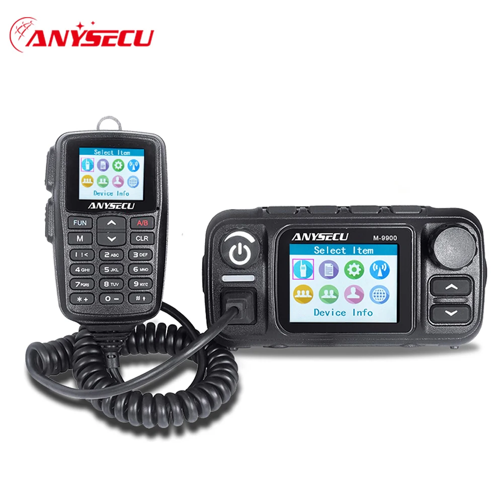 Двухрежимная Мобильная рация Anysecu M 9900 4G LTE POC VHF UHF 25 Вт любительская радиостанция