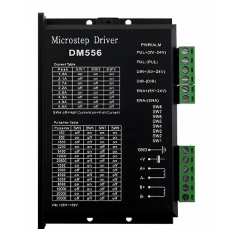 Цифровой Драйвер шагового двигателя DSP 57/86, деление 256 DM556 вместо M542/2M54/TB6600
