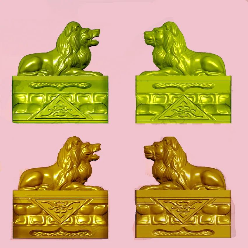 Форма льва из АБС пластика высотой 1 м с бетонным цементом для украшения сада