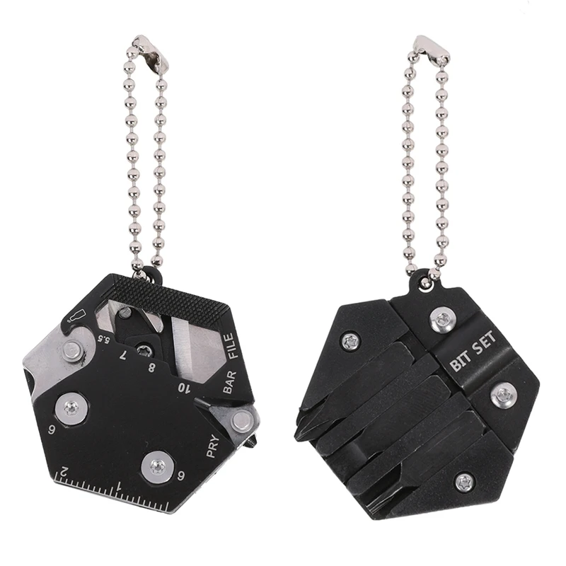Уличная Мини Складная Отвертка из нержавеющей стали бит нож для открывания
