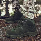 Зеленые мужские военные пустынные тактические ботинки, дышащая Армейская Обувь, уличные рабочие ботинки на платформе со шнуровкой, размер 39-46, Zapatos De Hombre
